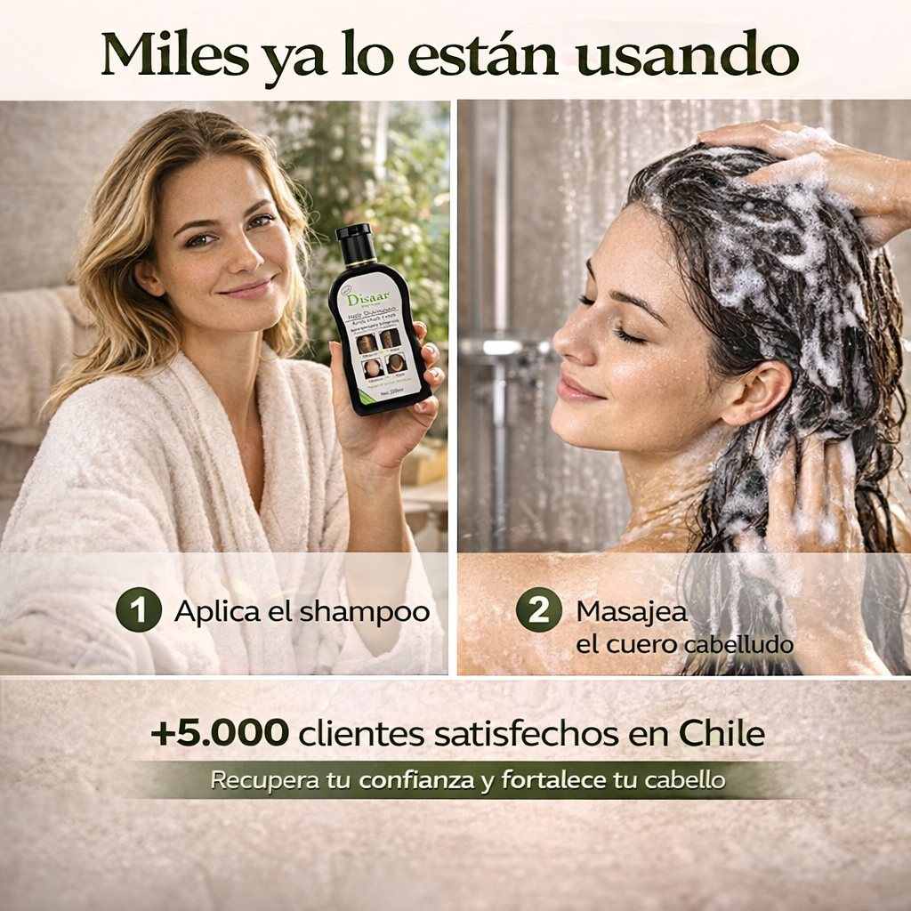 Shampoo Anticaída DISAAR™ – Reduce la caída en los primeros usos