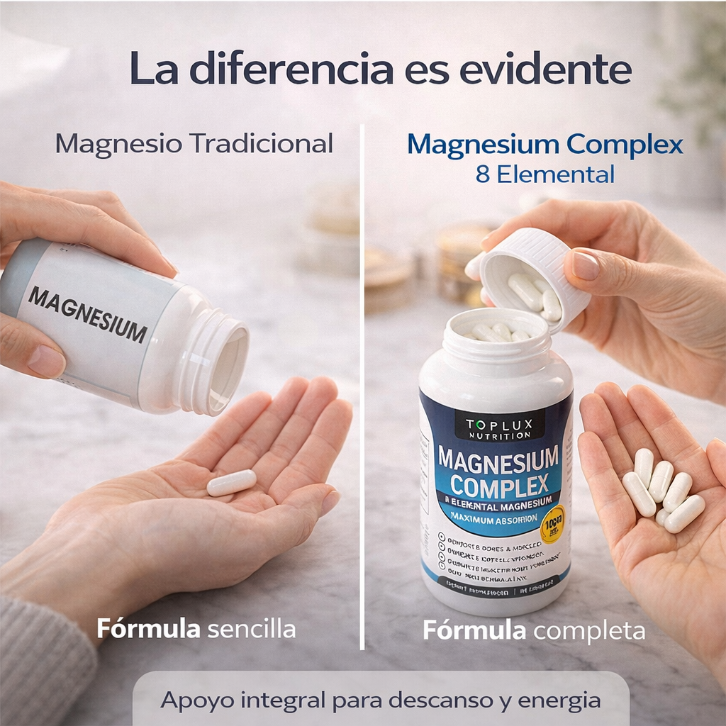Vital8™ Magnesium Complex 8 – Para cuando duermes… pero no descansas
