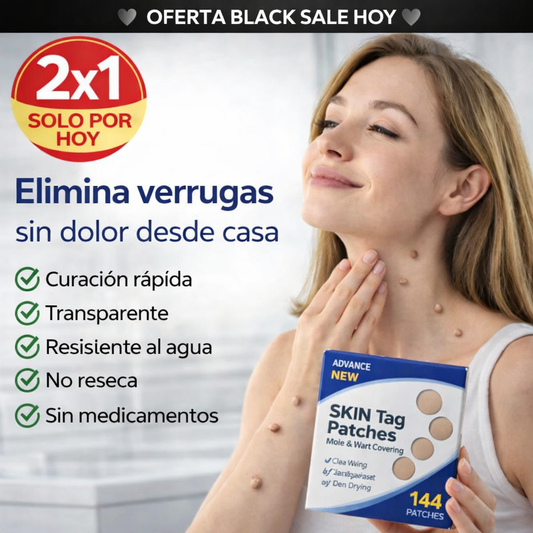 2x1 BLACK SALE-DermClear™ Parches Removedores de Verrugas – 144 unidades
