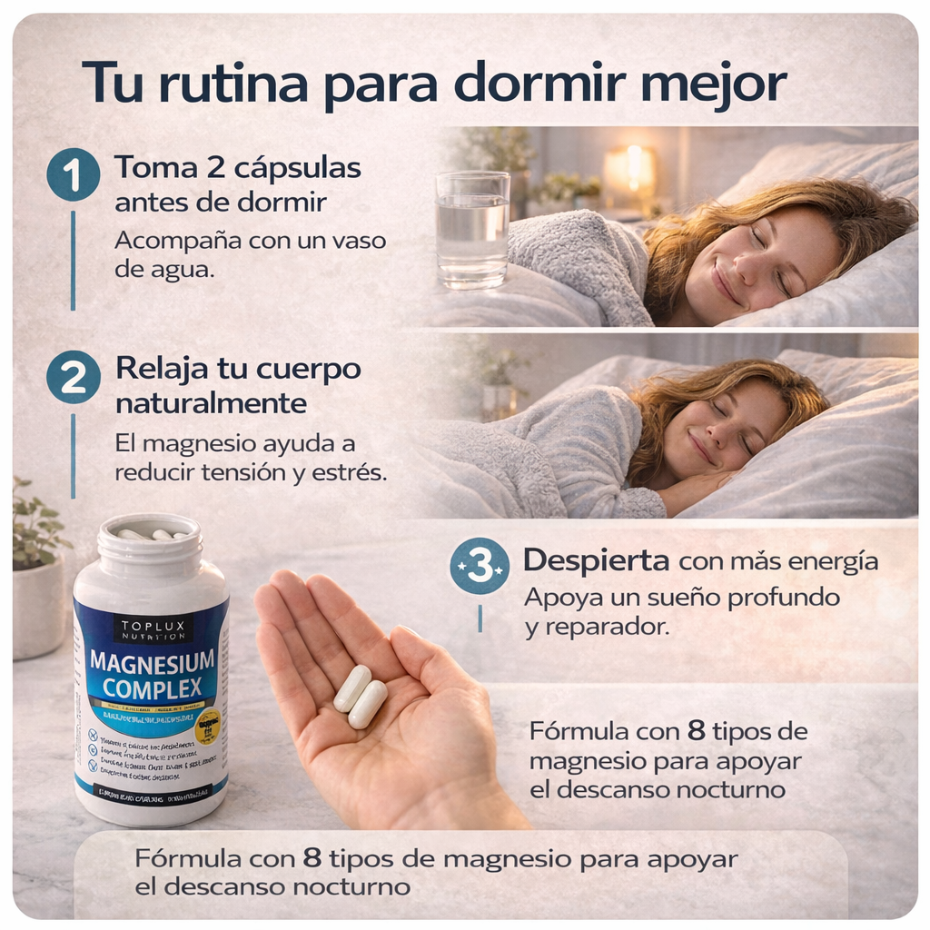 Vital8™ Magnesium Complex 8 – Para cuando duermes… pero no descansas